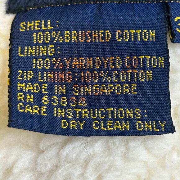 Brooks Brothers VTG poplin tan Trailcloth sherpa lined safari jacket size 38R - Picture 7 of 13